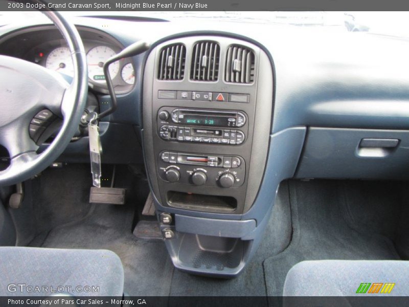 Midnight Blue Pearl / Navy Blue 2003 Dodge Grand Caravan Sport