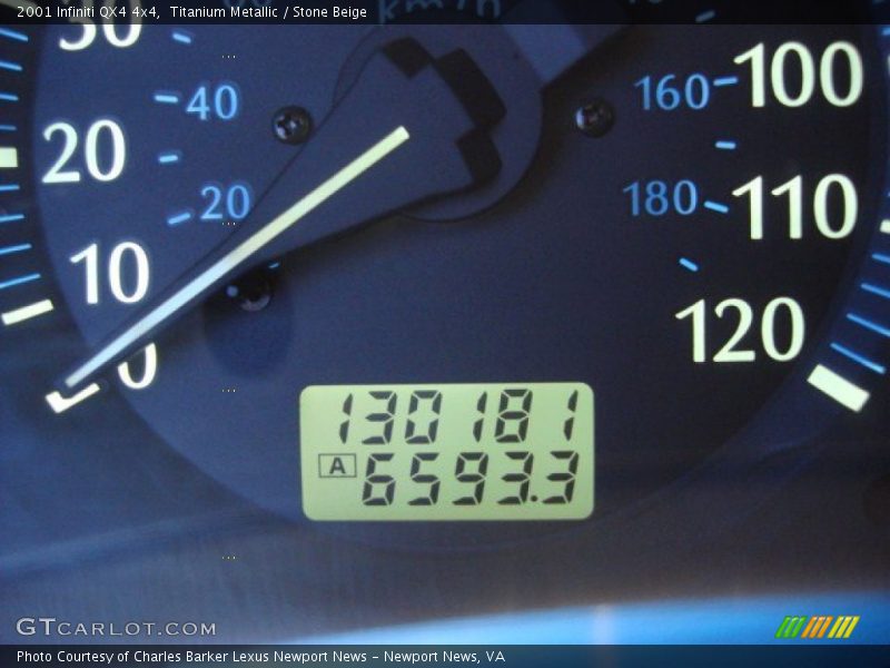 Titanium Metallic / Stone Beige 2001 Infiniti QX4 4x4