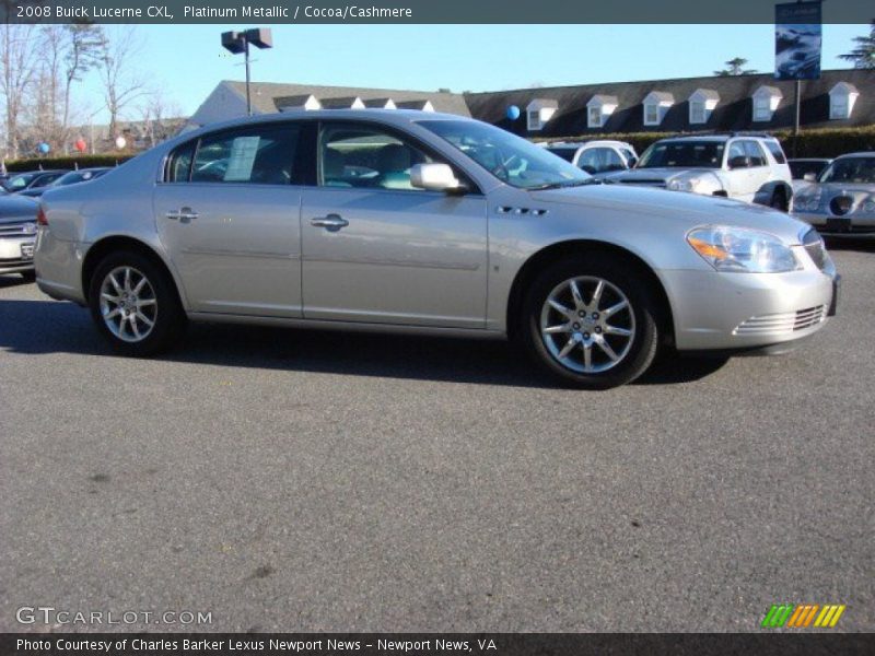 Platinum Metallic / Cocoa/Cashmere 2008 Buick Lucerne CXL