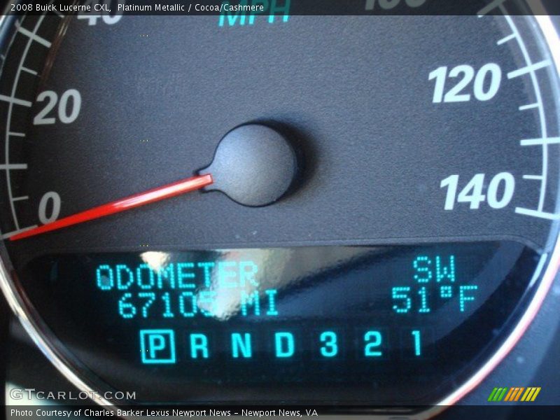 Platinum Metallic / Cocoa/Cashmere 2008 Buick Lucerne CXL