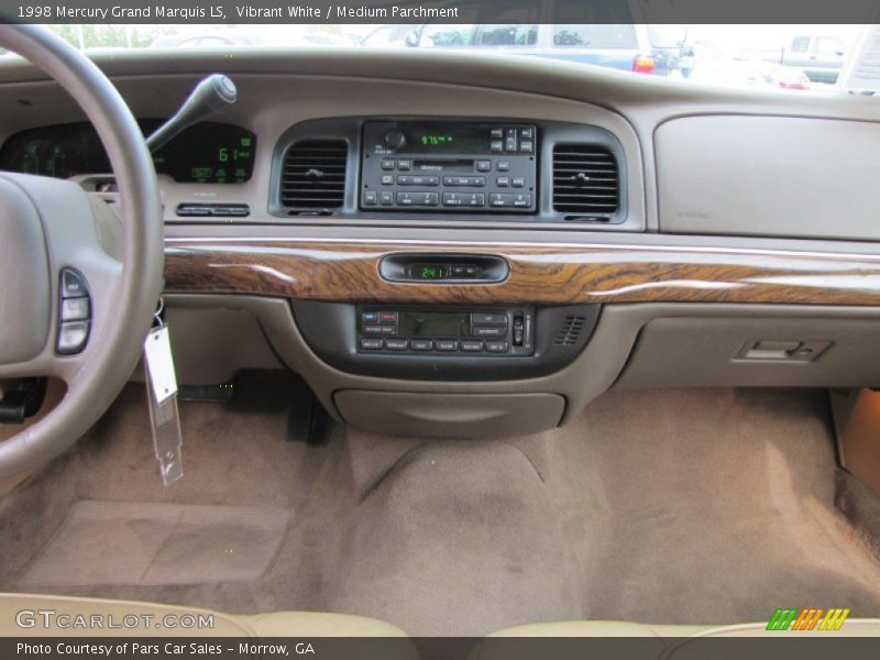 Vibrant White / Medium Parchment 1998 Mercury Grand Marquis LS