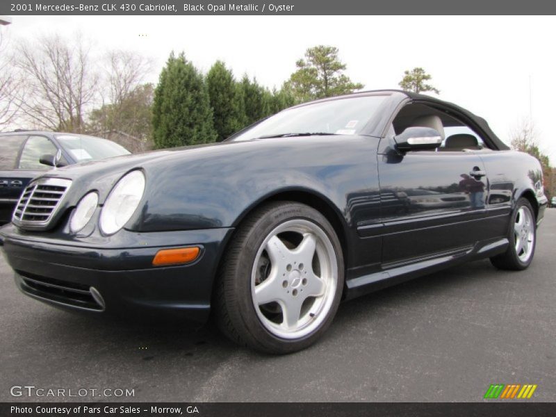 Black Opal Metallic / Oyster 2001 Mercedes-Benz CLK 430 Cabriolet