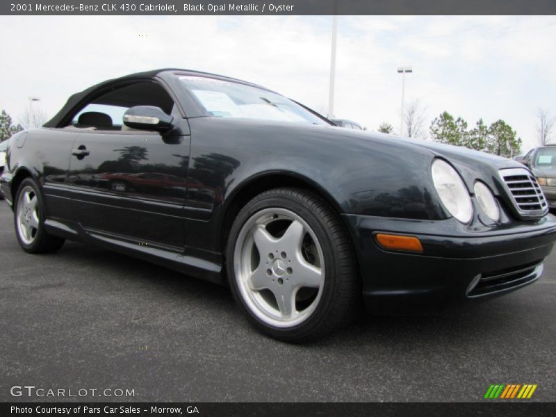 Black Opal Metallic / Oyster 2001 Mercedes-Benz CLK 430 Cabriolet