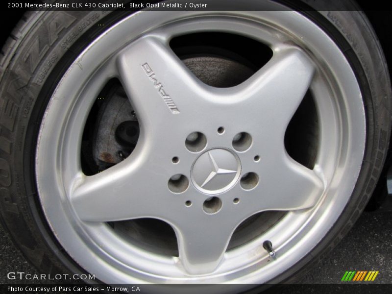 Black Opal Metallic / Oyster 2001 Mercedes-Benz CLK 430 Cabriolet