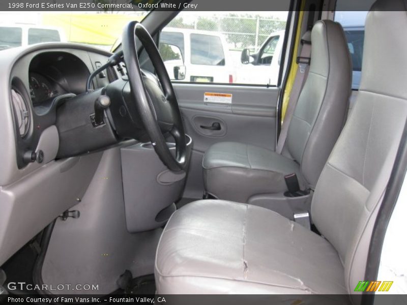 Oxford White / Grey 1998 Ford E Series Van E250 Commercial