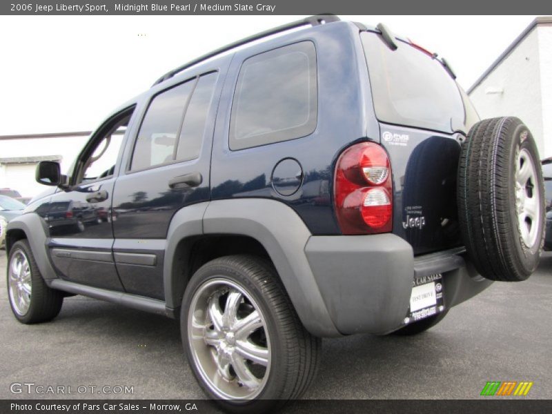Midnight Blue Pearl / Medium Slate Gray 2006 Jeep Liberty Sport