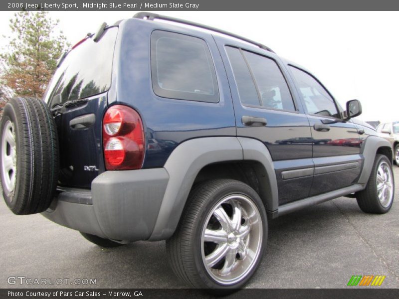Midnight Blue Pearl / Medium Slate Gray 2006 Jeep Liberty Sport
