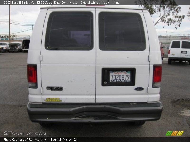 Oxford White / Medium Flint 2003 Ford E Series Van E350 Super Duty Commercial