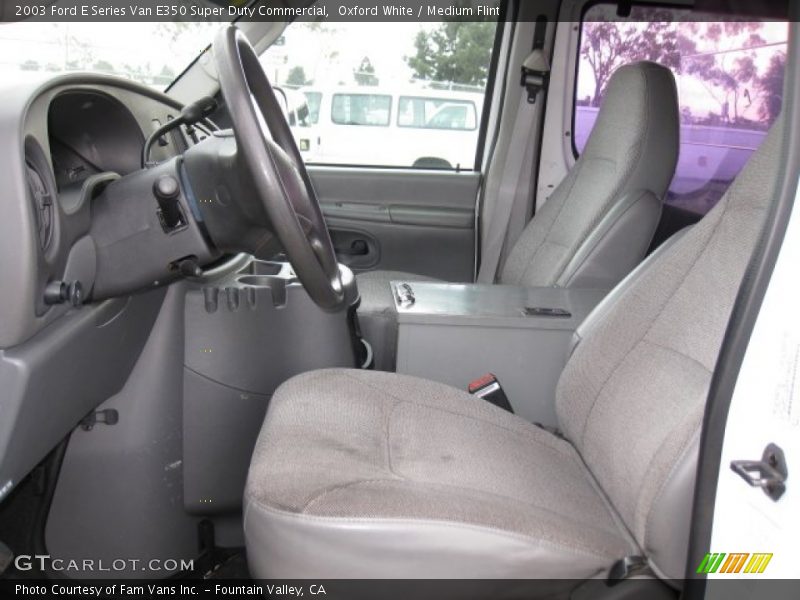  2003 E Series Van E350 Super Duty Commercial Medium Flint Interior