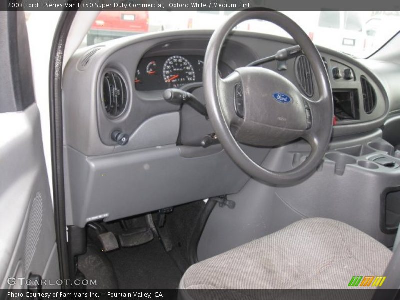 Oxford White / Medium Flint 2003 Ford E Series Van E350 Super Duty Commercial