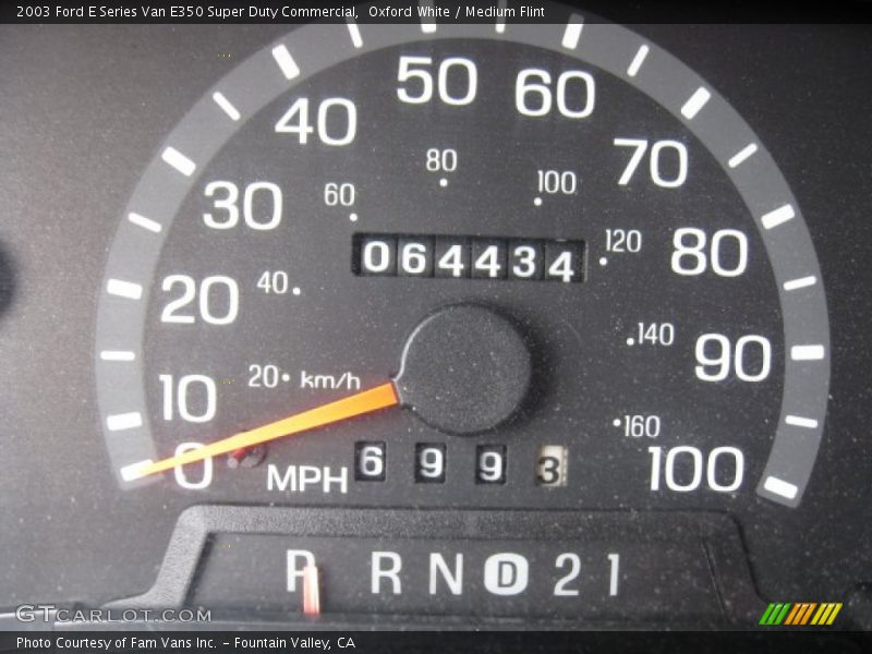 Oxford White / Medium Flint 2003 Ford E Series Van E350 Super Duty Commercial