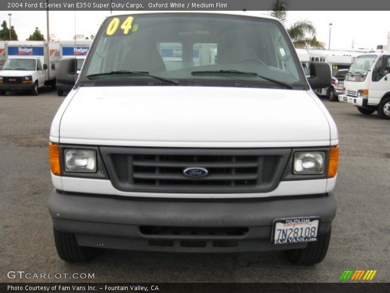 Oxford White / Medium Flint 2004 Ford E Series Van E350 Super Duty Cargo