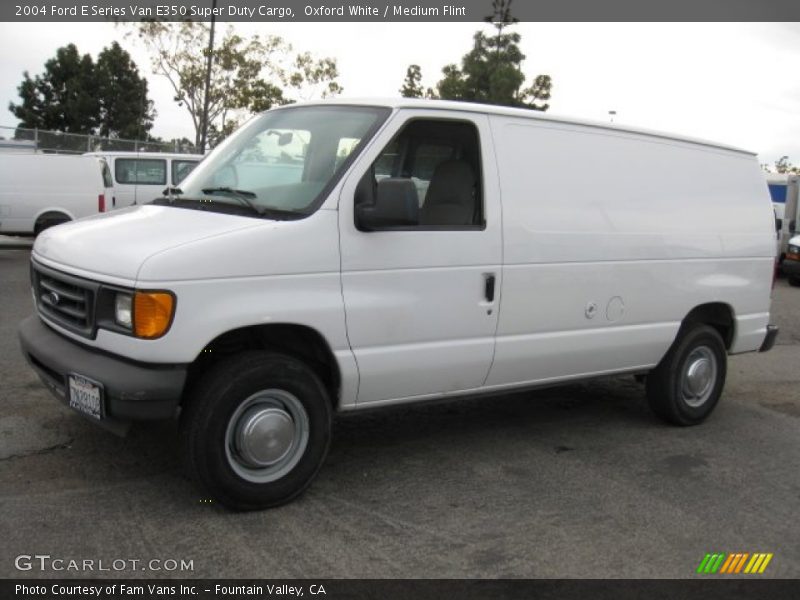 Oxford White / Medium Flint 2004 Ford E Series Van E350 Super Duty Cargo