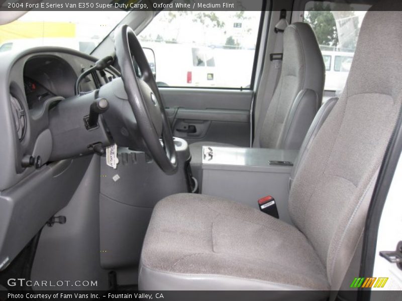 Oxford White / Medium Flint 2004 Ford E Series Van E350 Super Duty Cargo