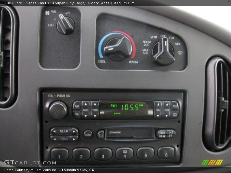 Oxford White / Medium Flint 2004 Ford E Series Van E350 Super Duty Cargo