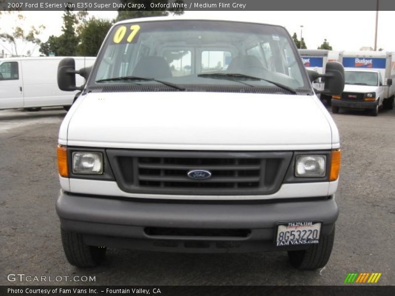 Oxford White / Medium Flint Grey 2007 Ford E Series Van E350 Super Duty Cargo