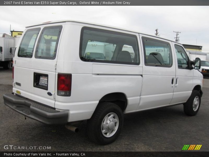 Oxford White / Medium Flint Grey 2007 Ford E Series Van E350 Super Duty Cargo