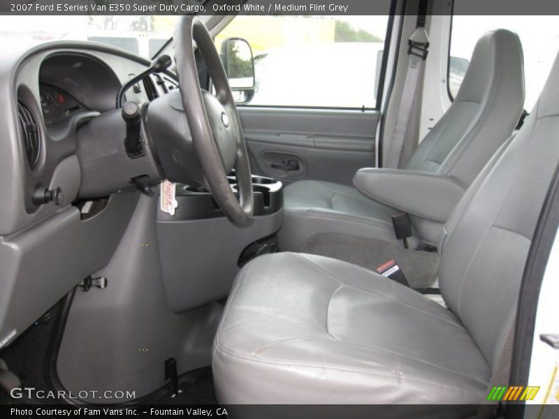 Oxford White / Medium Flint Grey 2007 Ford E Series Van E350 Super Duty Cargo
