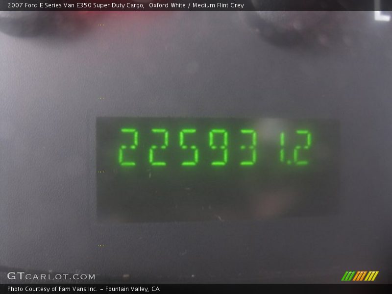 Oxford White / Medium Flint Grey 2007 Ford E Series Van E350 Super Duty Cargo