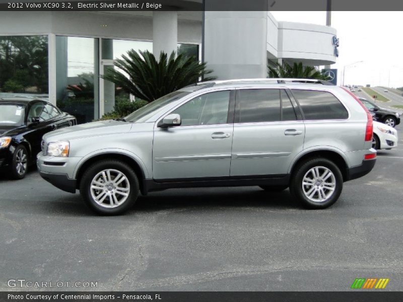 Electric Silver Metallic / Beige 2012 Volvo XC90 3.2