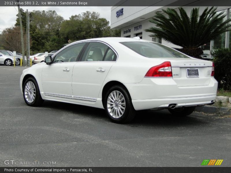 Ice White / Sandstone Beige 2012 Volvo S80 3.2
