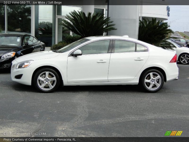Ice White / Soft Beige 2012 Volvo S60 T5