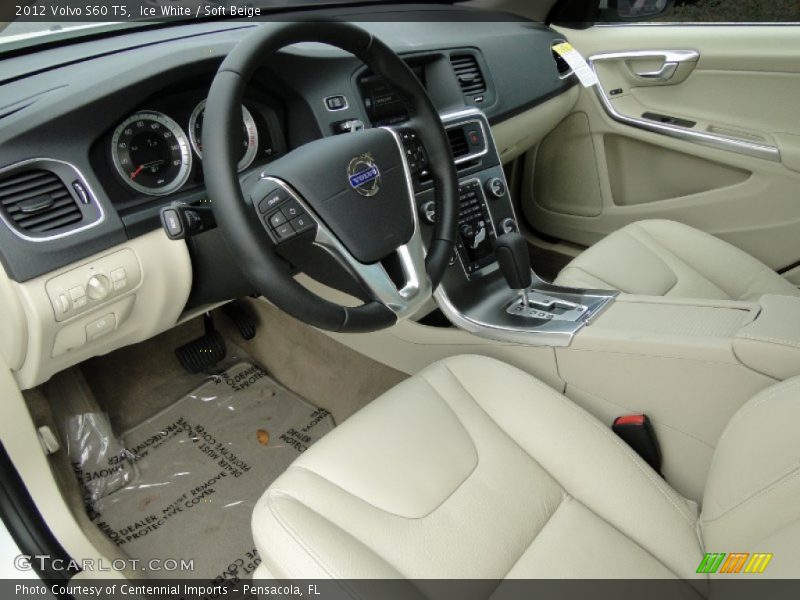 Ice White / Soft Beige 2012 Volvo S60 T5