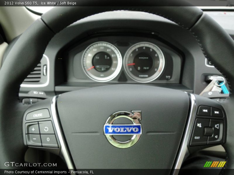 Ice White / Soft Beige 2012 Volvo S60 T5