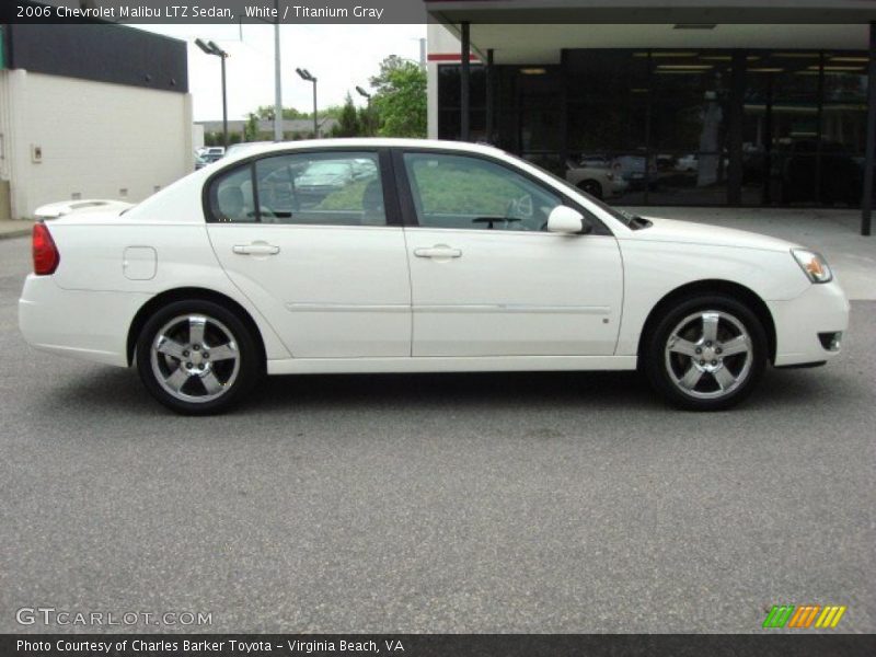 White / Titanium Gray 2006 Chevrolet Malibu LTZ Sedan