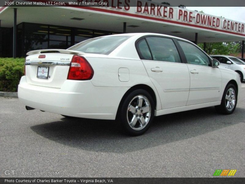 White / Titanium Gray 2006 Chevrolet Malibu LTZ Sedan
