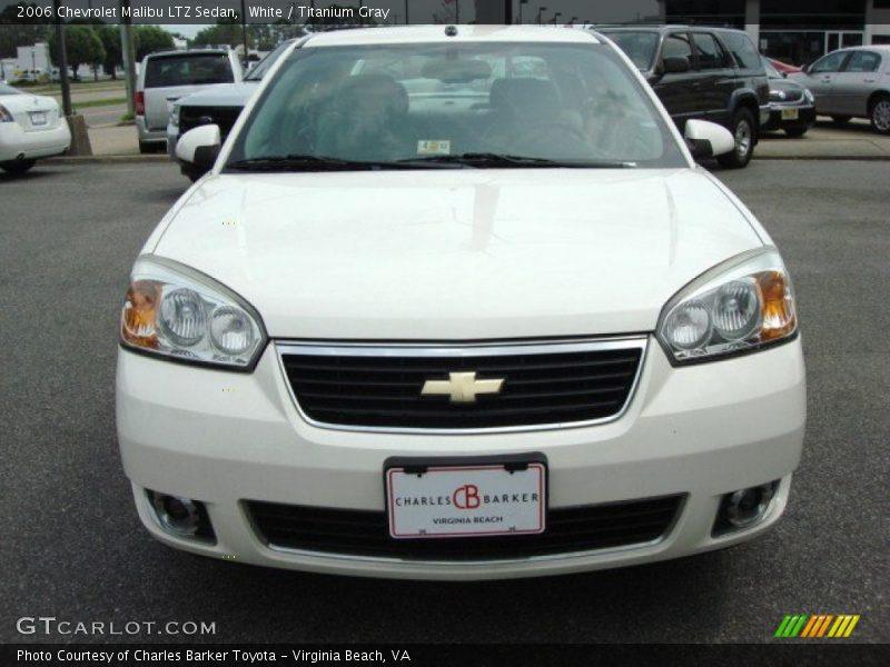 White / Titanium Gray 2006 Chevrolet Malibu LTZ Sedan