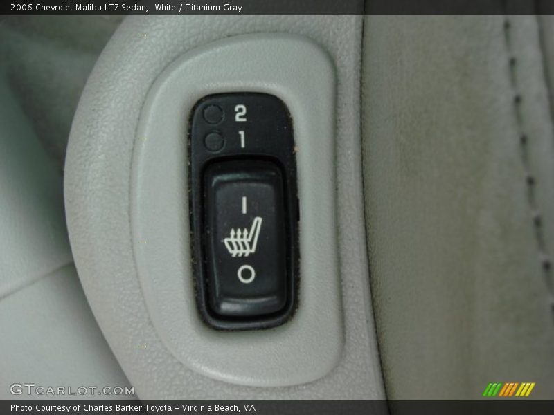 White / Titanium Gray 2006 Chevrolet Malibu LTZ Sedan