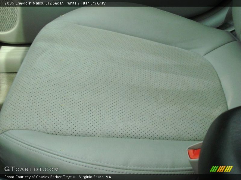 White / Titanium Gray 2006 Chevrolet Malibu LTZ Sedan