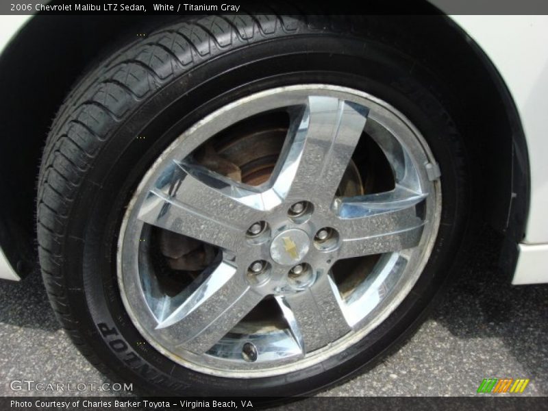 White / Titanium Gray 2006 Chevrolet Malibu LTZ Sedan