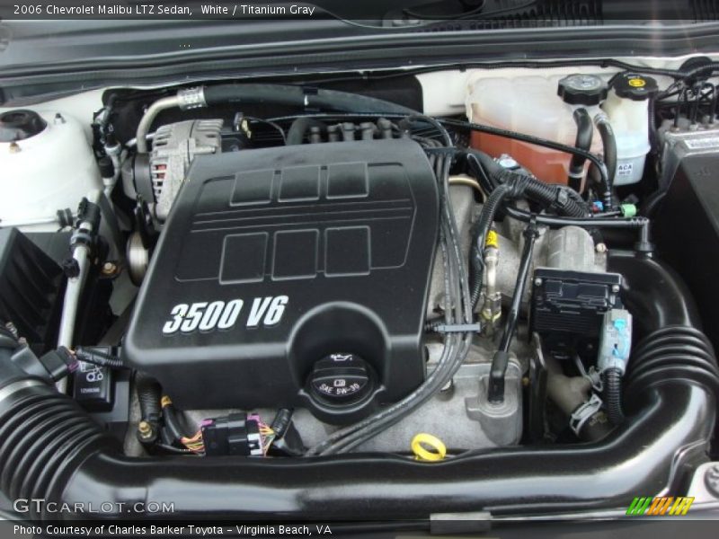 White / Titanium Gray 2006 Chevrolet Malibu LTZ Sedan
