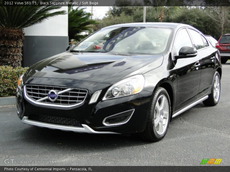 Black Sapphire Metallic / Soft Beige 2012 Volvo S60 T5