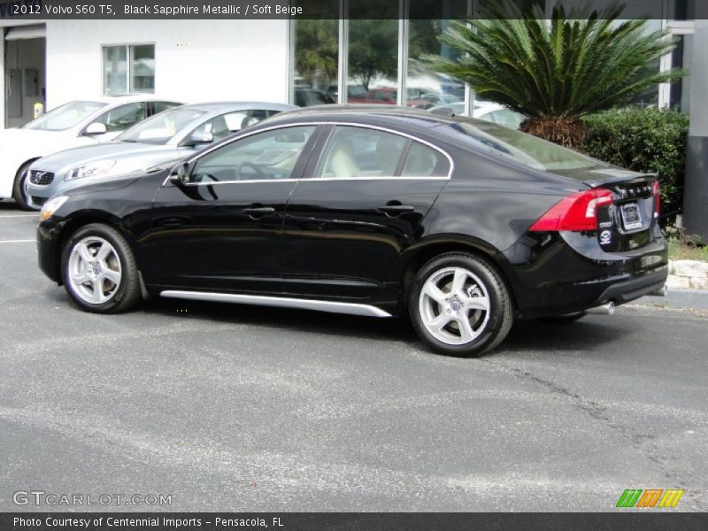 Black Sapphire Metallic / Soft Beige 2012 Volvo S60 T5