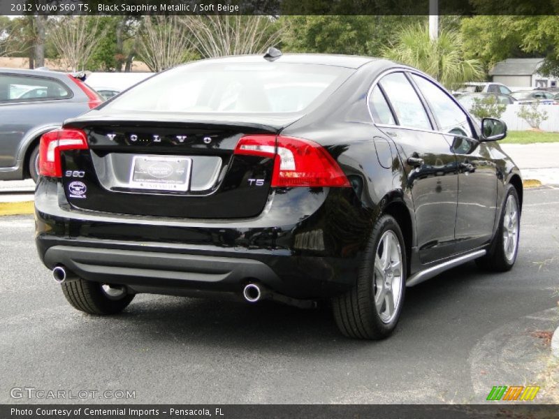 Black Sapphire Metallic / Soft Beige 2012 Volvo S60 T5