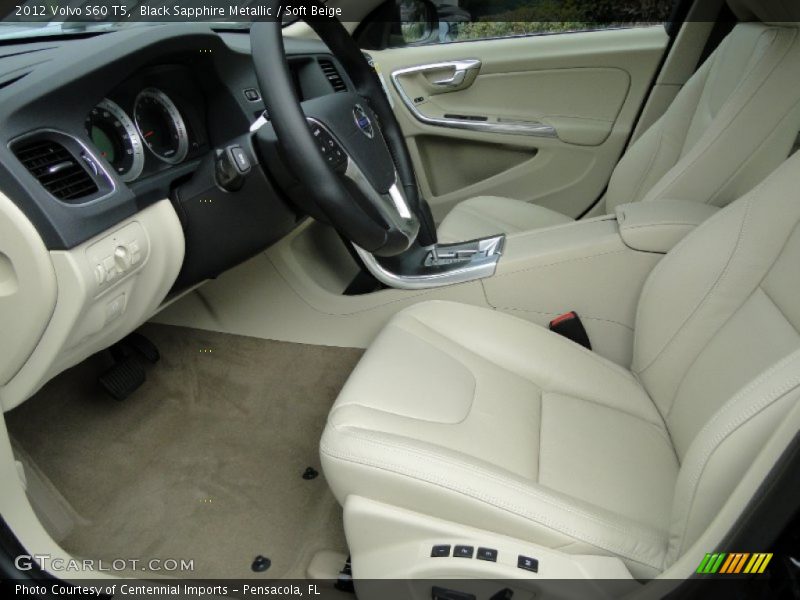 Black Sapphire Metallic / Soft Beige 2012 Volvo S60 T5