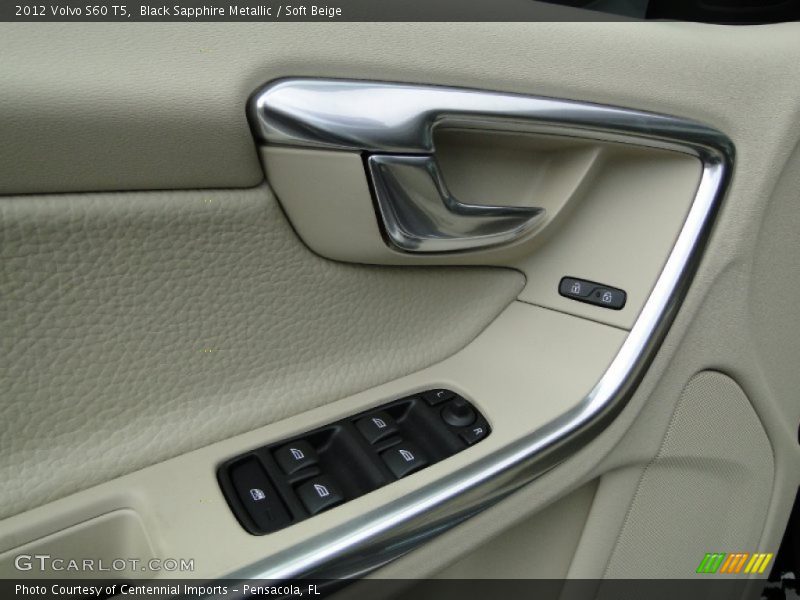 Black Sapphire Metallic / Soft Beige 2012 Volvo S60 T5