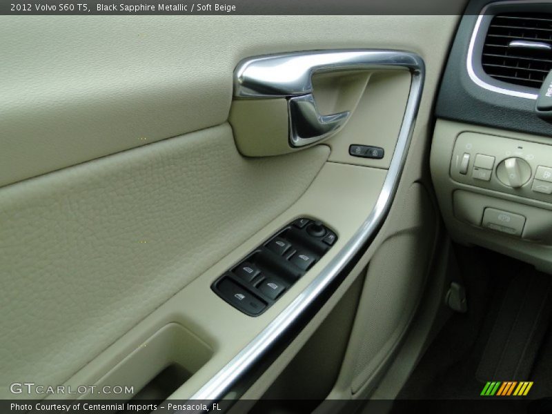Black Sapphire Metallic / Soft Beige 2012 Volvo S60 T5