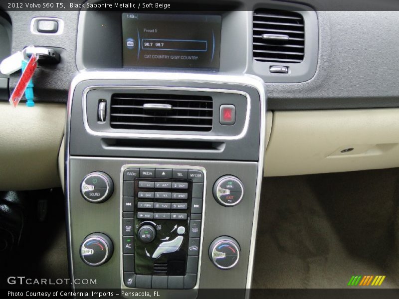 Black Sapphire Metallic / Soft Beige 2012 Volvo S60 T5
