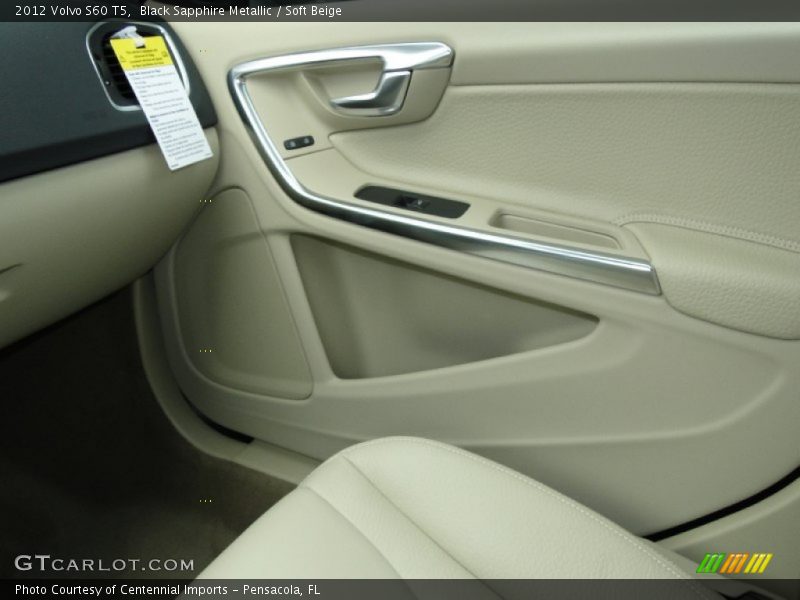 Black Sapphire Metallic / Soft Beige 2012 Volvo S60 T5