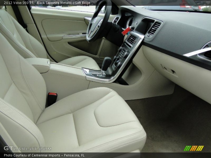 Black Sapphire Metallic / Soft Beige 2012 Volvo S60 T5