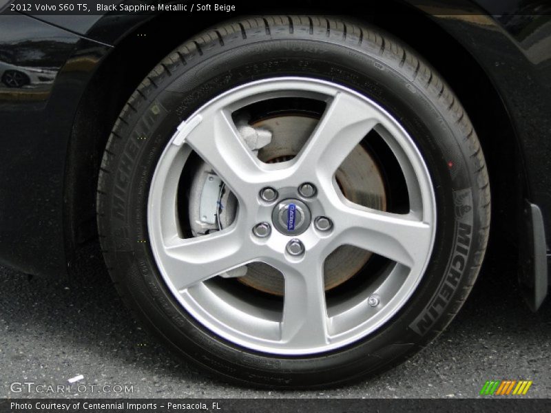 Black Sapphire Metallic / Soft Beige 2012 Volvo S60 T5