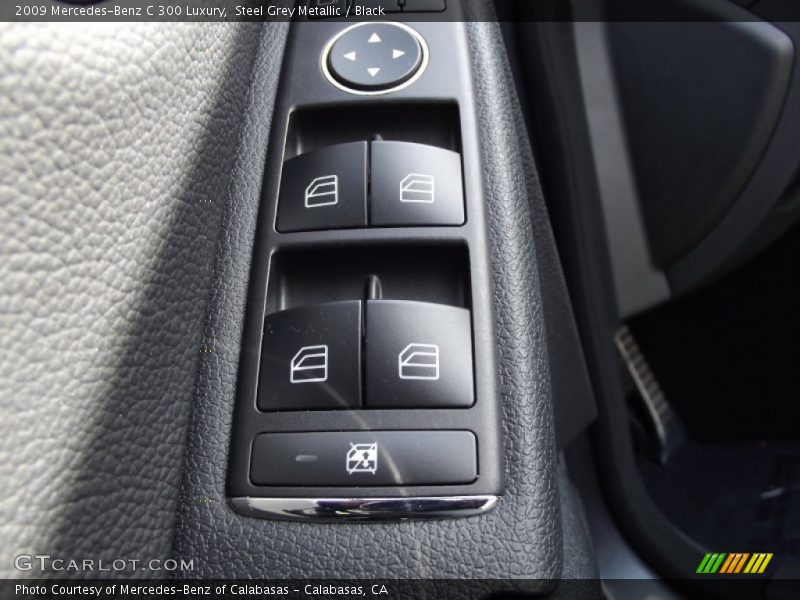 Steel Grey Metallic / Black 2009 Mercedes-Benz C 300 Luxury