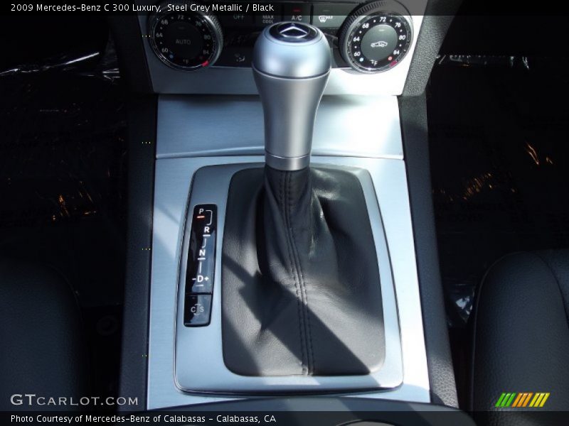 Steel Grey Metallic / Black 2009 Mercedes-Benz C 300 Luxury
