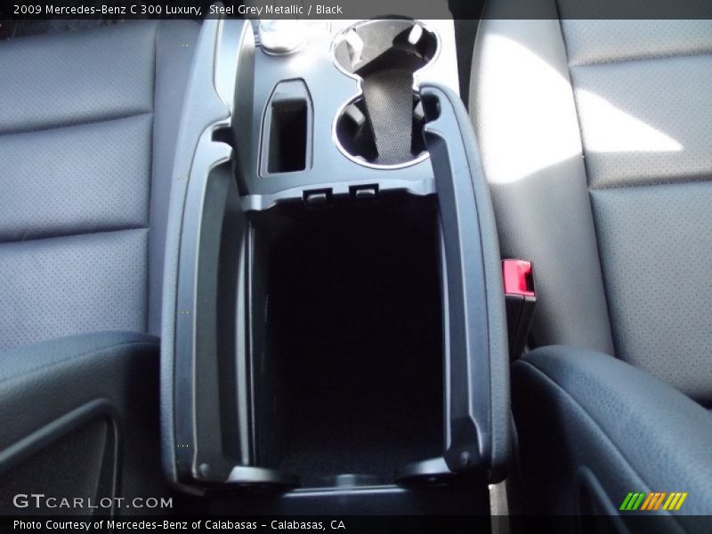 Steel Grey Metallic / Black 2009 Mercedes-Benz C 300 Luxury
