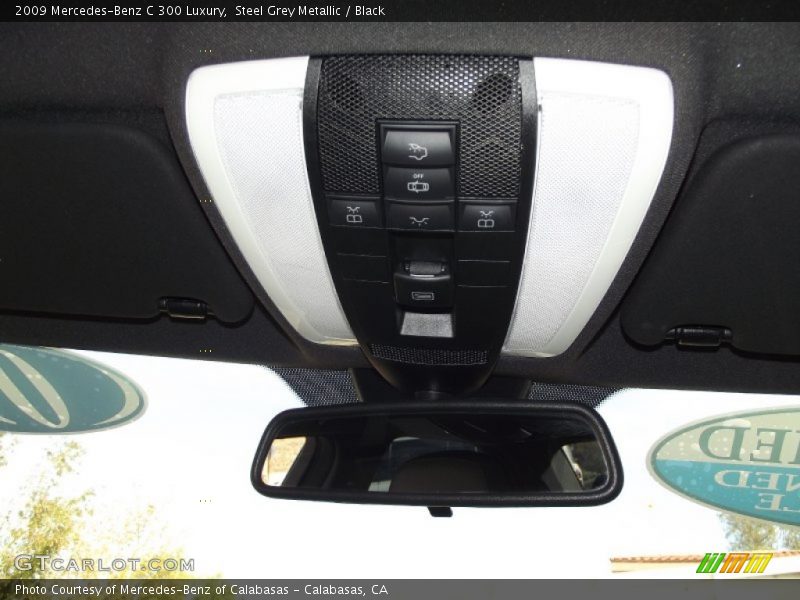 Steel Grey Metallic / Black 2009 Mercedes-Benz C 300 Luxury