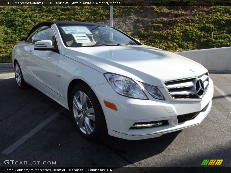 Arctic White / Almond/Mocha 2012 Mercedes-Benz E 350 Cabriolet